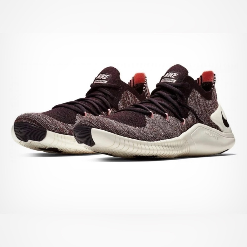Nike WMNS FREE TR FLYKNIT 3 Dark Red Burgundy​​​​​​​​​​